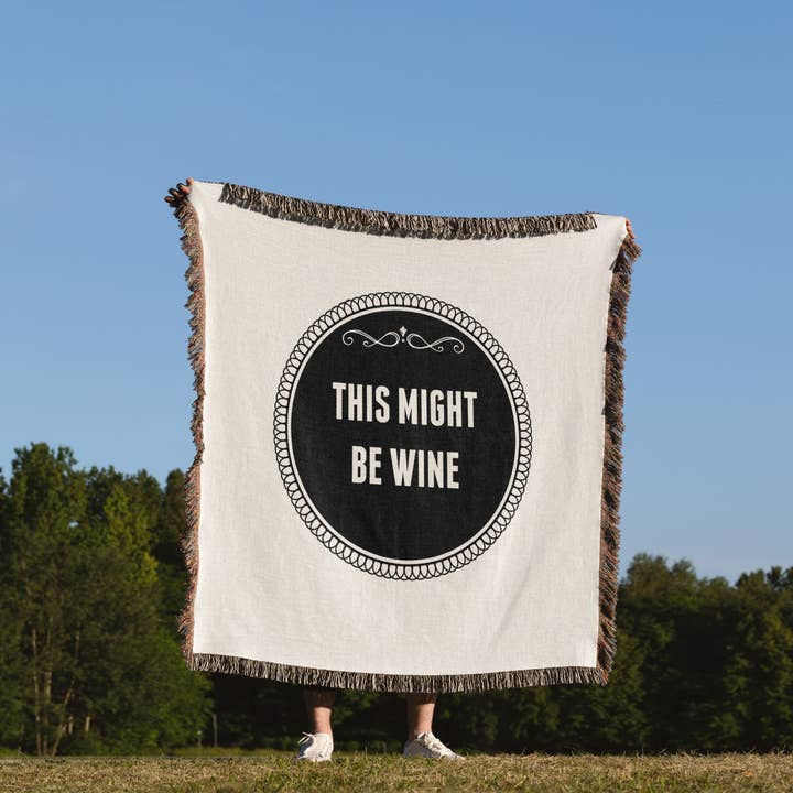 3dRose - Wholesale Throw Blanket - 3dRose, This might be wine, Blanket1