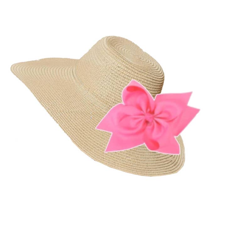 Peachy Pendants - Wholesale Straw Hat - Women's - The Chatham Straw Hat with Interchangeable Bow -Choose Color17