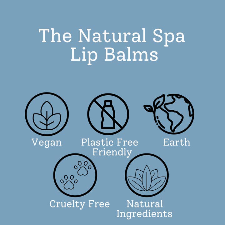The Natural Spa Cosmetics - Wholesale Lip Balm - Pure All Natural Lip Balm - Vegan Stocking Filler3