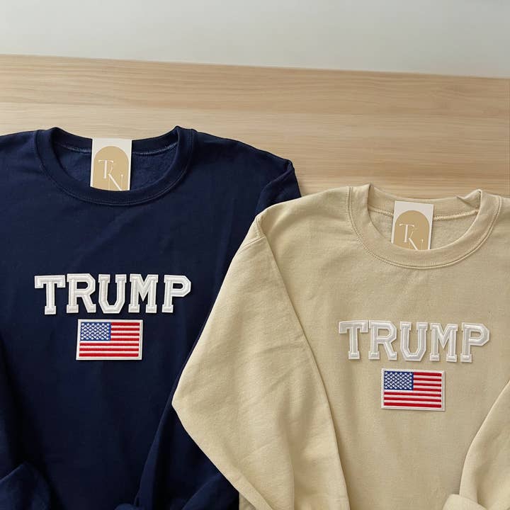 Threads And Needles, INC. - Wholesale Graphic Sweatshirt - Unisex - TRUMP Crewneck Sweatshirt2