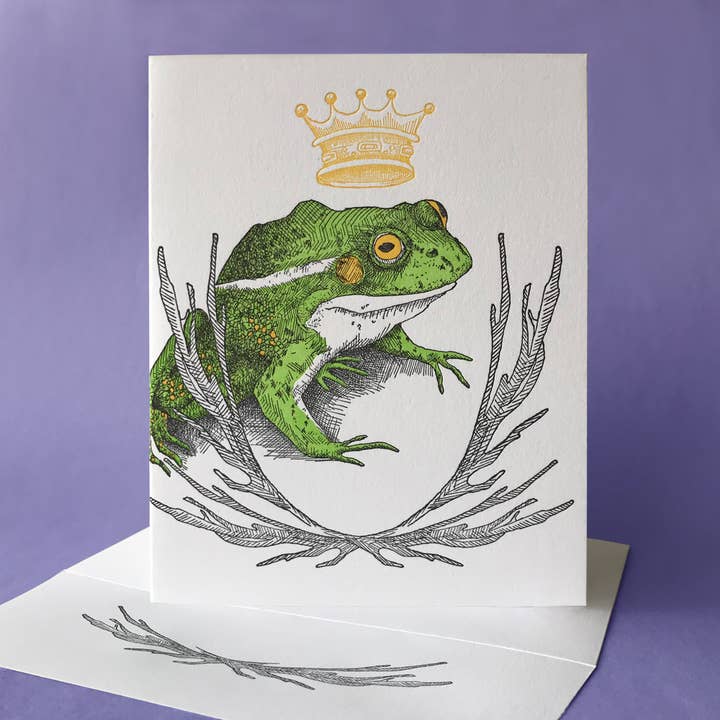 Water Sprite Crown and Love Card for wholesale by Painted Tongue Press