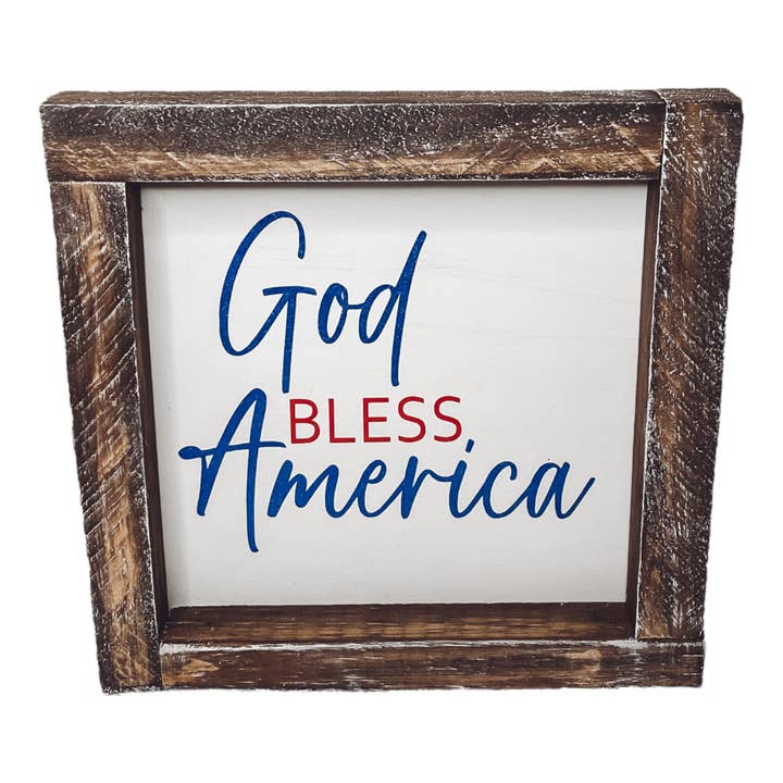 Sinal Deus abençoe a América por atacado de Joshua Jar