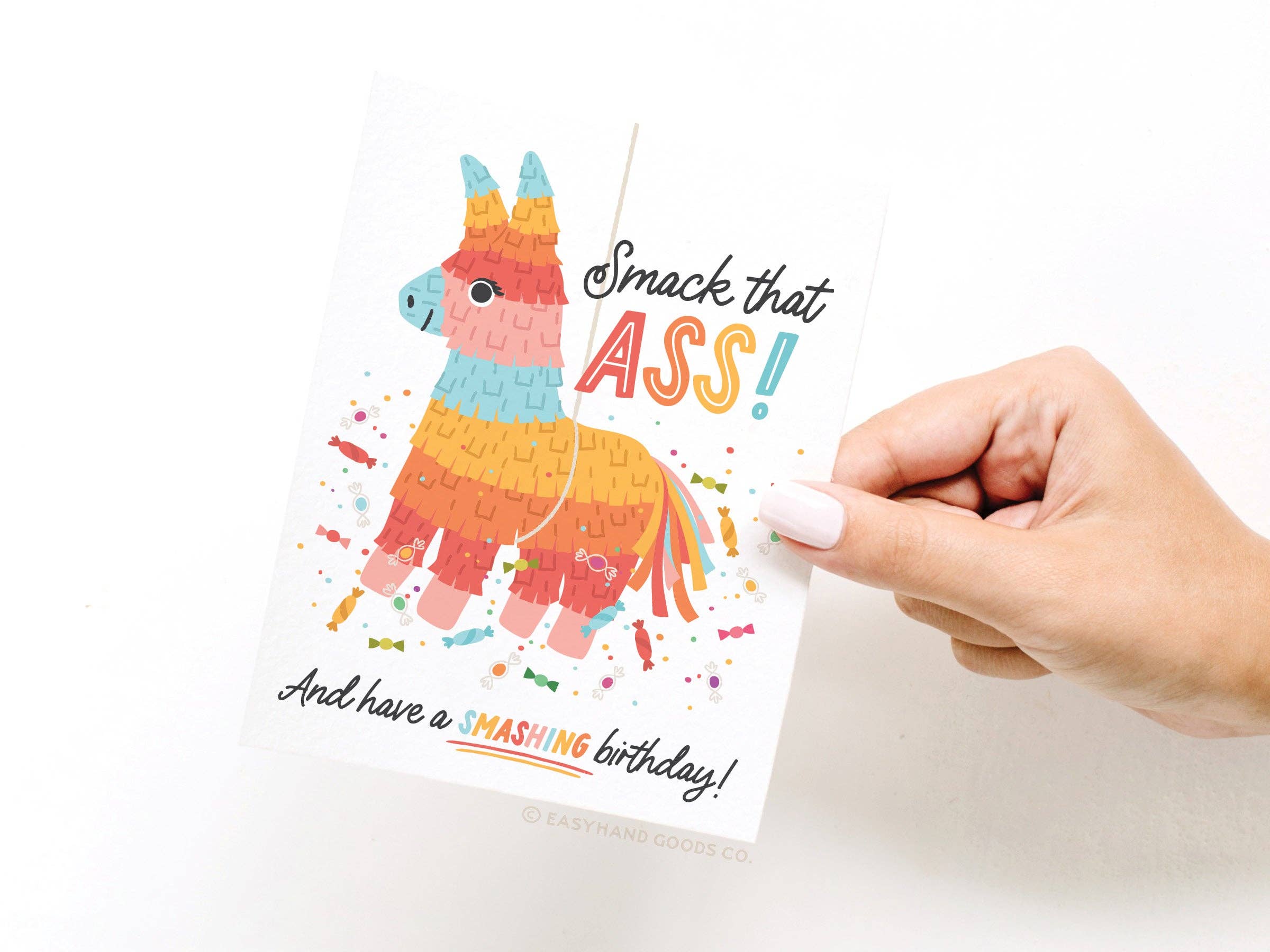 Easyhand Goods – formerly Onderkast - Wholesale Birthday Card - Smack That Ass Piñata Greeting Card2