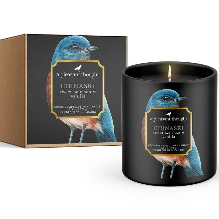 A Pleasant Thought - Vente Bougie en bocal - CHINASKI | BOURBON DOUX ET VANILLE | BOUGIE CORBEAU