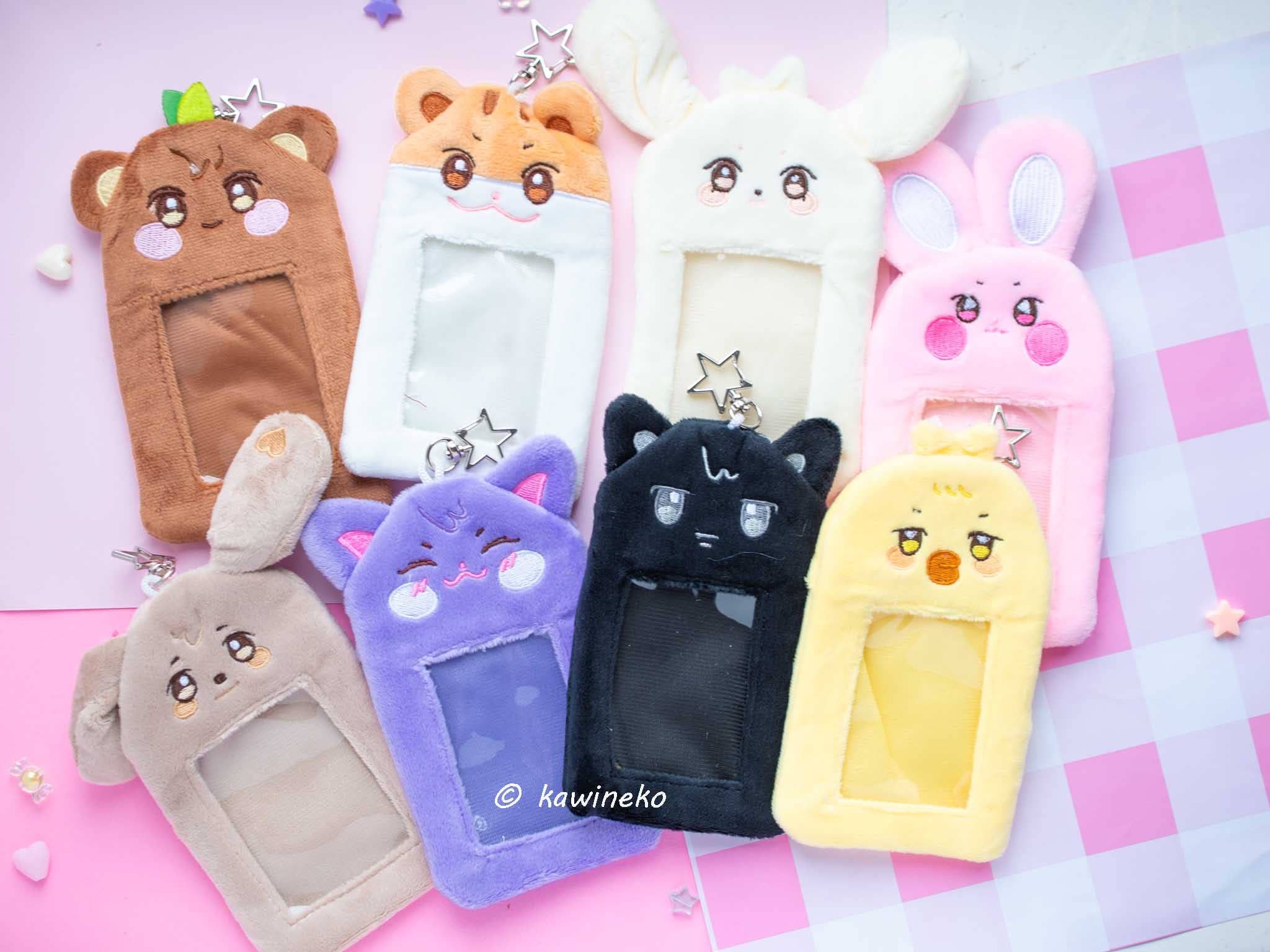 Ateez aniteez plushie card holder pc photocard keychain  for wholesale on Faire2