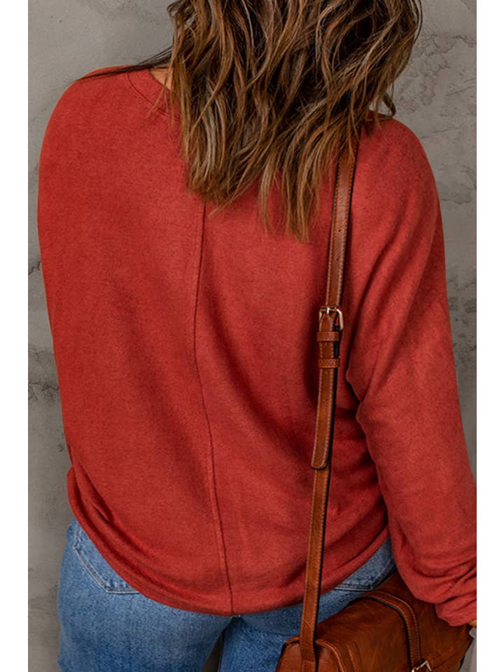 66DISCO - Wholesale Knit Top - Women's - Casual Basic Blank Solid Long Sleeve Tops (S-XL)
