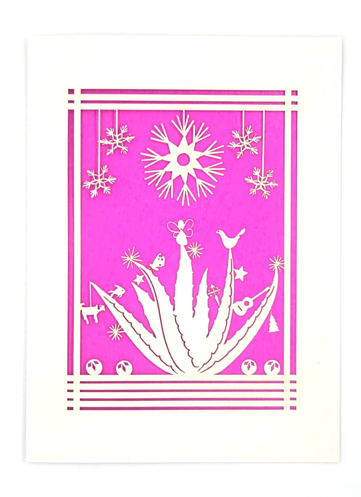 two hermanas - Wholesale Christmas Card - Agave Holiday Card - a fun twist on the Holidays - laser cut2