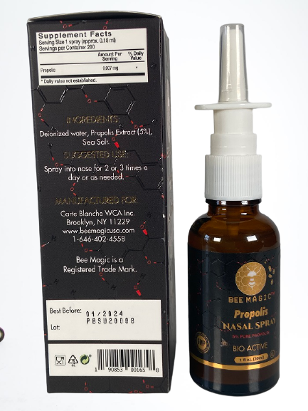 Bee Magic – wholesale Näsvård – Propolis 5% nässpray, Kosher OU6