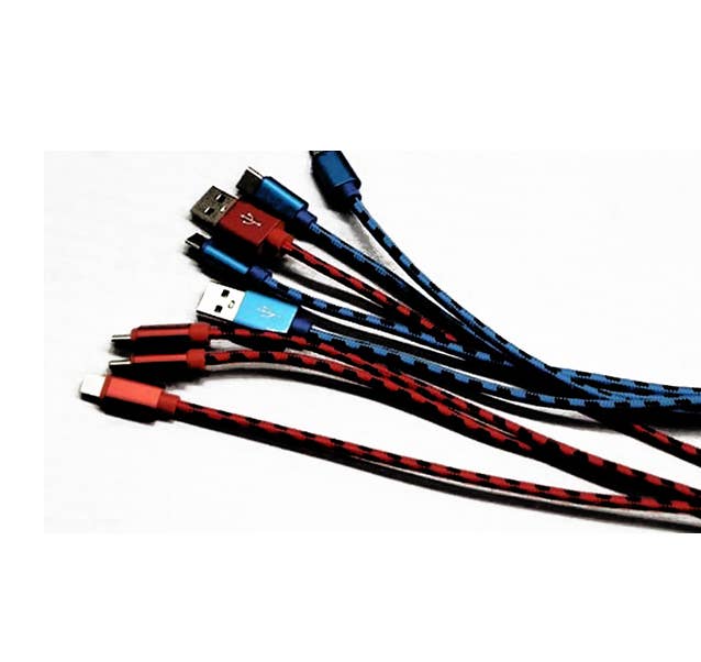 K & S WHOLESALE INC - Vendita all'ingrosso Cavo di ricarica - Cavo di ricarica tutto in 1 da 10 piedi - Espositore da pavimento da 96 pezzi1