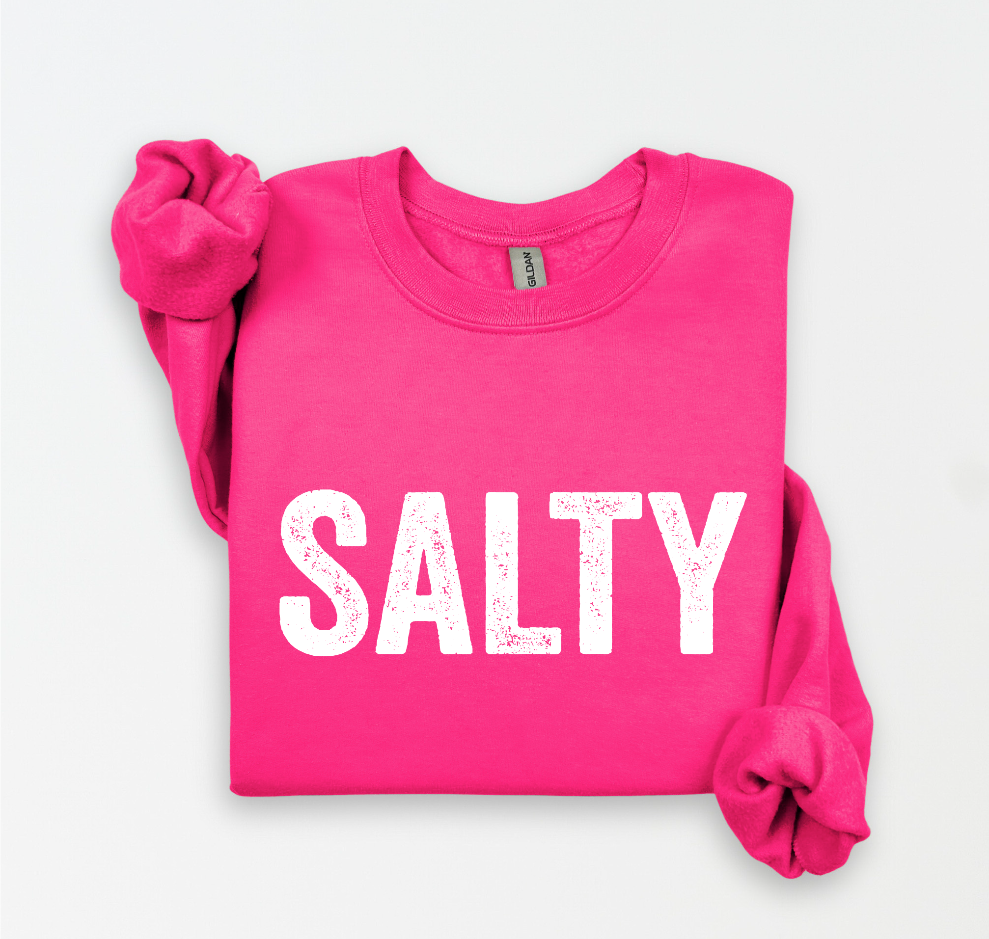 Three Girls Shop - Wholesale Graphic Sweatshirt - Women's - SALTY Fleece Graphic Sweatshirt  7