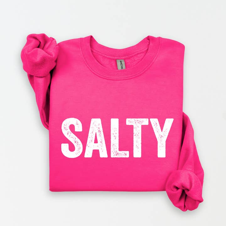 Three Girls Shop - Wholesale Graphic Sweatshirt - Women's - SALTY Fleece Graphic Sweatshirt 7
