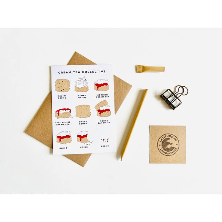 Latitude 50 Living – wholesale Postcard – Cream Tea Collective - Cream Tea Collection- Card & Postcard