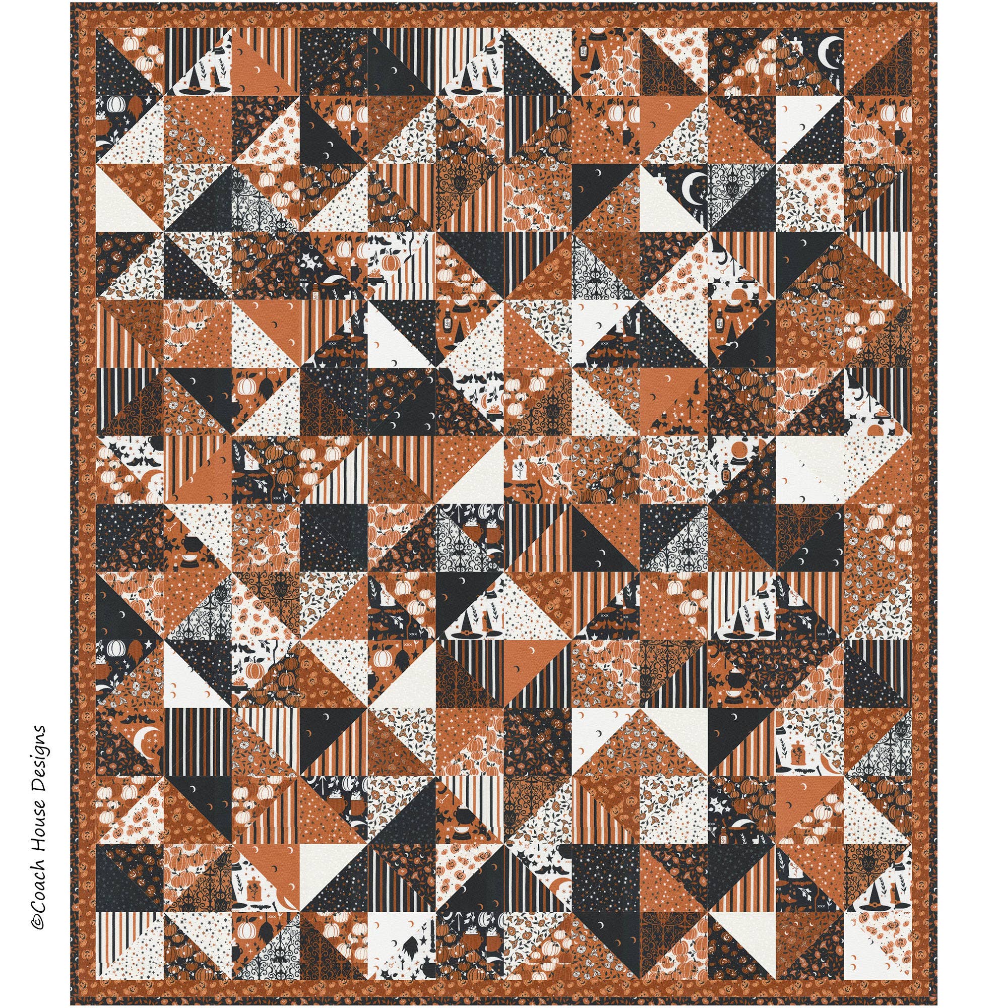 Coach House Designs - Wholesale Quilt - Scrappy Happiness Quilt Pattern8