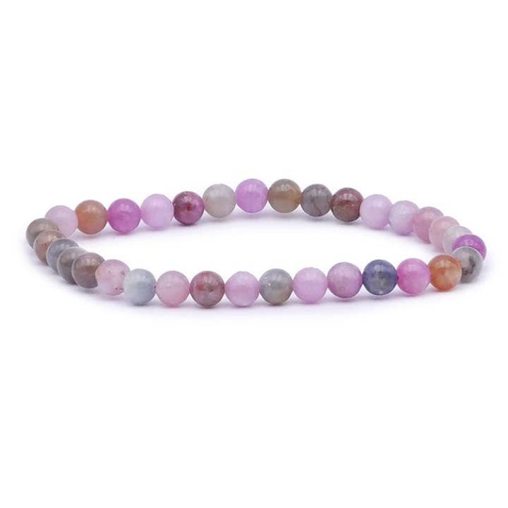 Flerfärgat ljust safirarmband Indien A (kulor 5-6mm) för wholesale av La Boîte à Cailloux