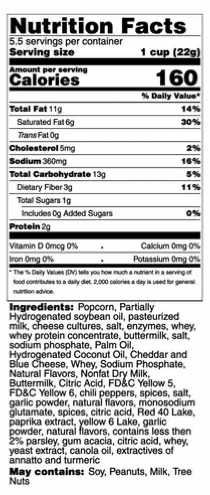 Bri Marie Gourmet Popcorn - Wholesale Popcorn - Buffalo & Garlic Parm2