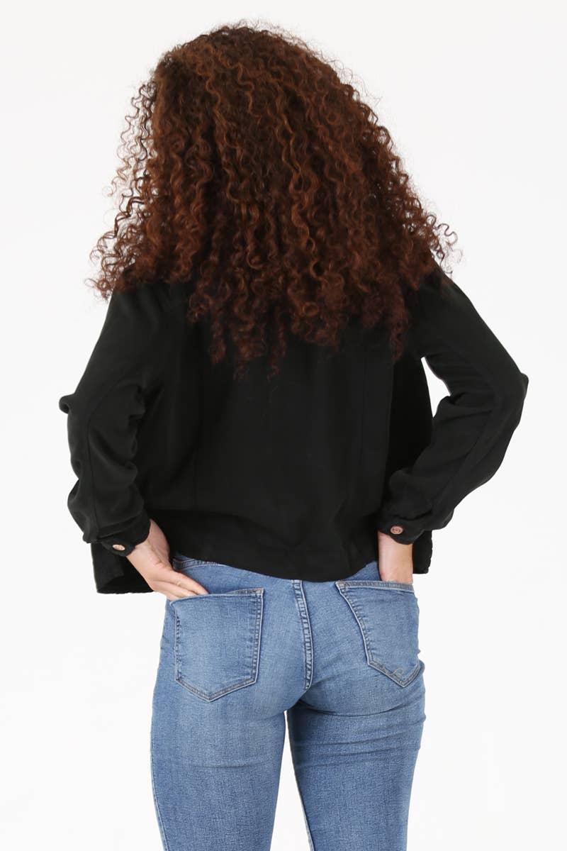 ANGIE - Wholesale Denim Jacket - Women's - SJ919-ASIS WASHED DENIM TENCEL BUTTON FRONT JACKET27