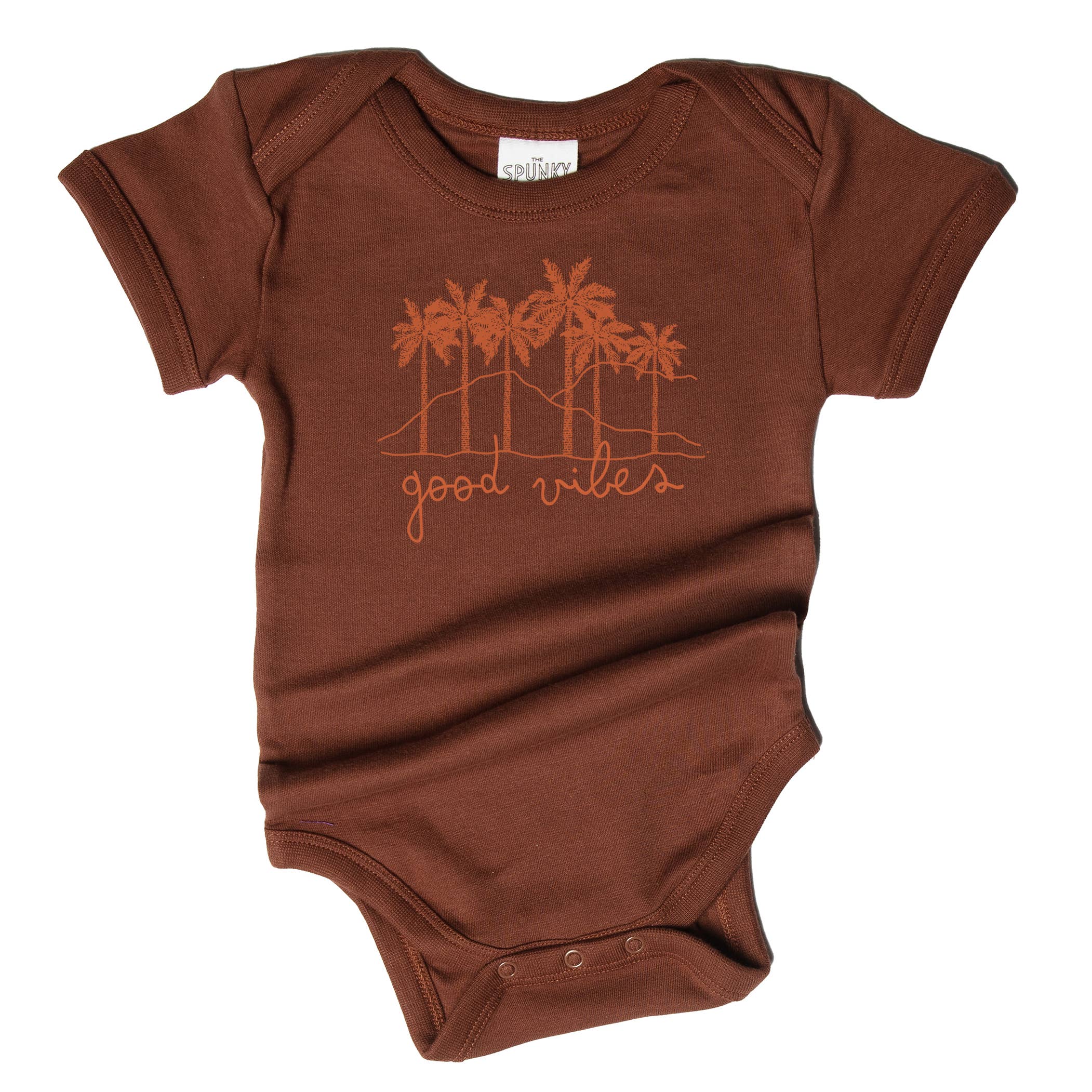 Spunky Stork - Vente T-shirt sérigraphié – enfant - Body bébé bio Good Vibes Palm Trees9