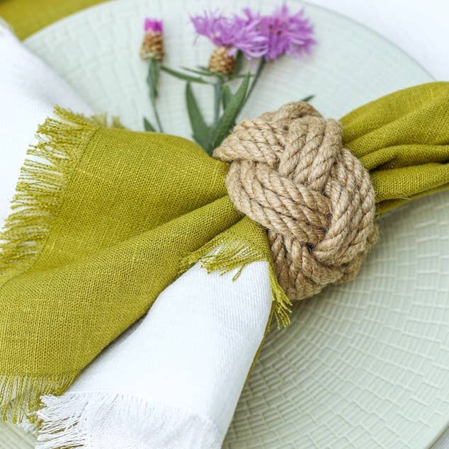 Liem Home - Wholesale Dinner & cloth napkin - Elegant Fringed Linen Napkins for Wedding Decor2
