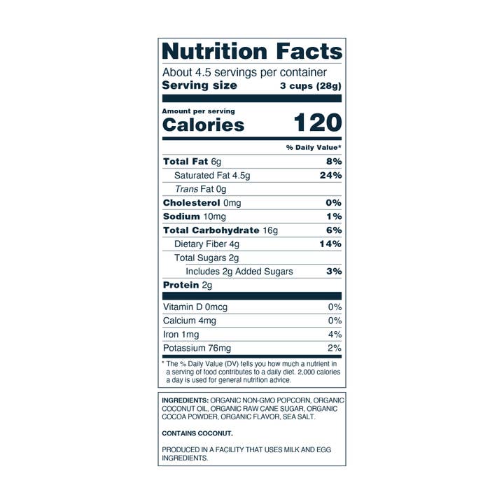 LesserEvil - Wholesale Popcorn - Organic Popcorn, Chocolate Candy Cane 4.6 oz