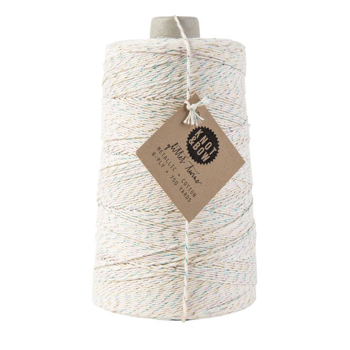 Prism Natural Prism/Natural Jumbo Glitter Twine | Last Ones! for wholesale on Faire