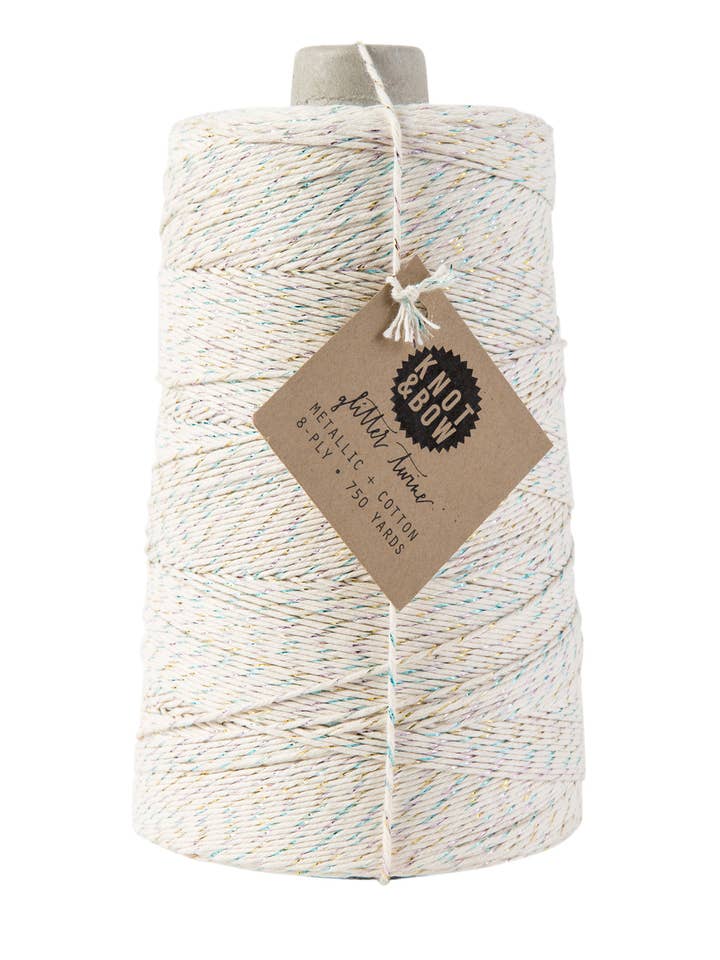 Spago Jumbo Glitter Naturale/Prisma | Ultimi Pezzi! per la vendita all'ingrosso da parte di Knot & Bow