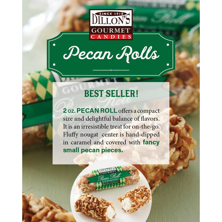 Dillon Candy Company - Wholesale Nougat - Roll, Pecan Log, 2oz., Handmade8