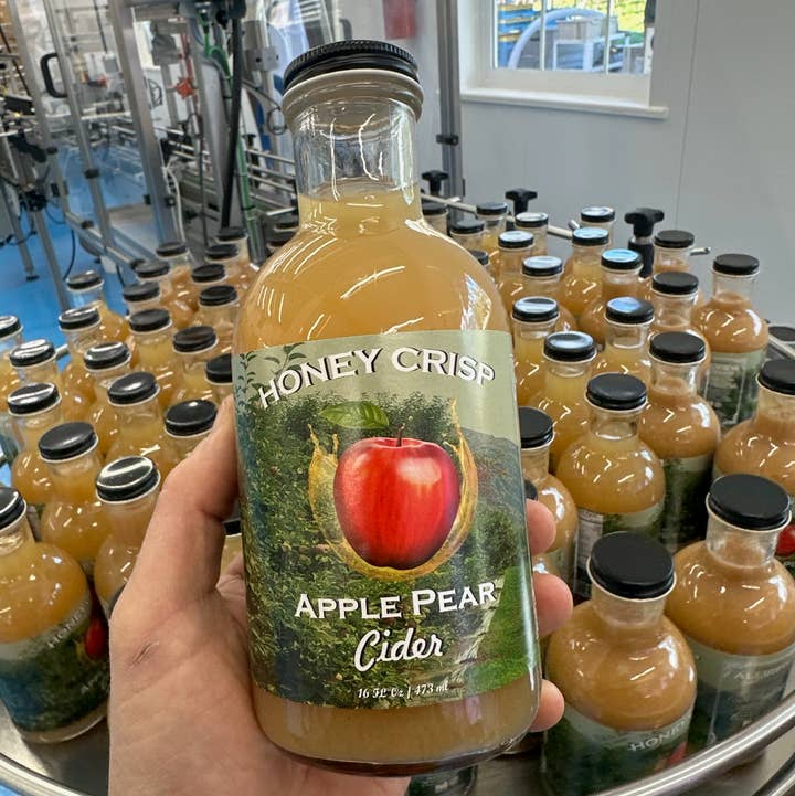 ALLVIEW ORCHARDS - Wholesale Apple Cider - Sale-HoneyCrisp Apple- Pear Cider - 16 oz glass bottle 0