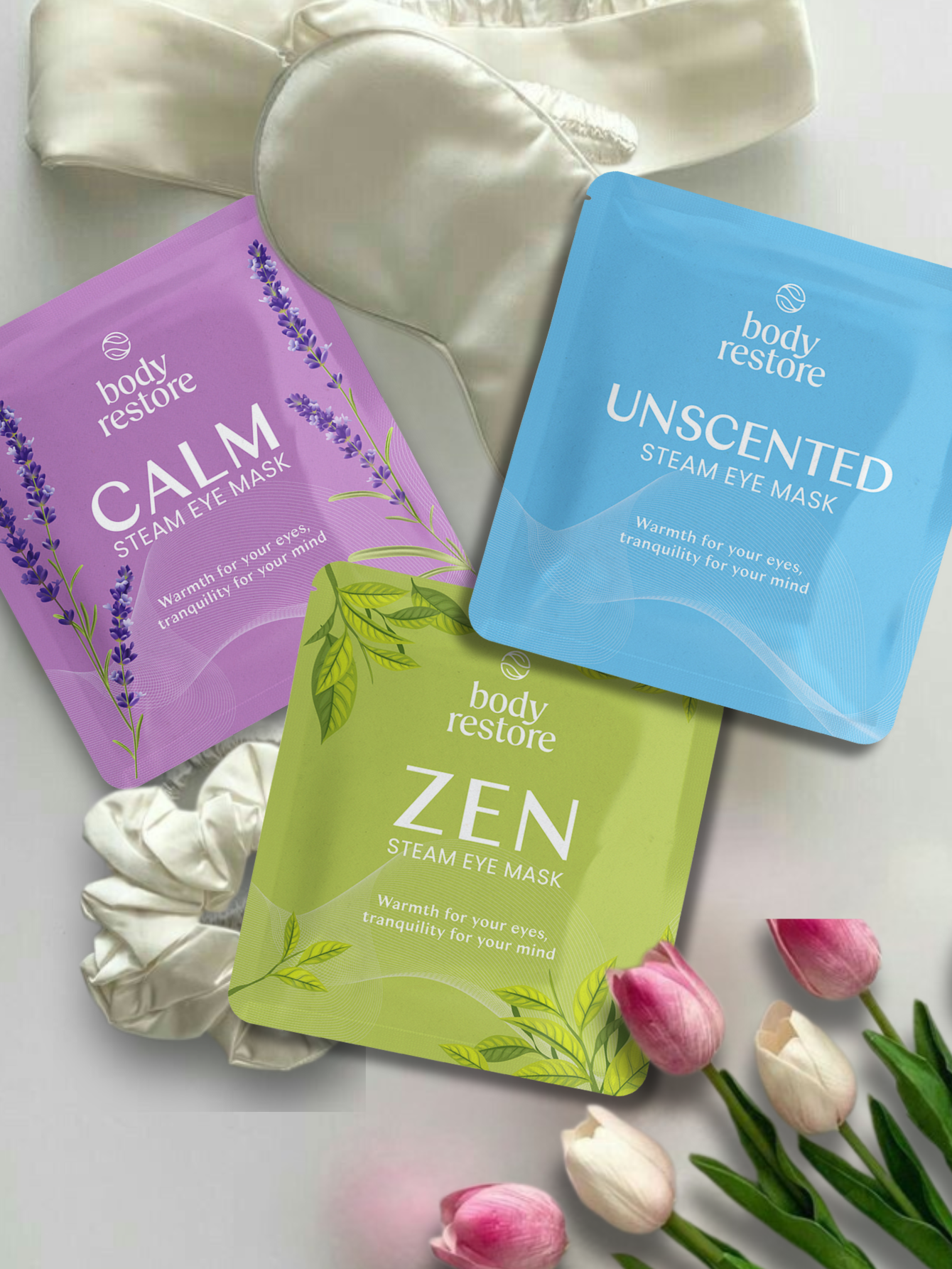 Best Beauty Group - Wholesale Sleep/Eye Mask - BODY RESTORE Steam Eye Mask Spa Relax Five Packs or Single13