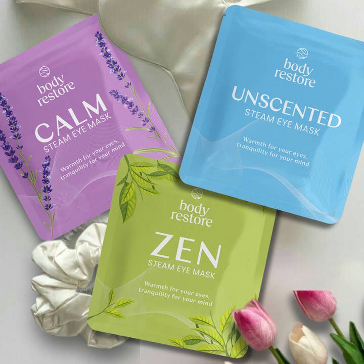 Best Beauty Group - Wholesale Sleep/Eye Mask - BODY RESTORE Steam Eye Mask Spa Relax Five Packs or Single13