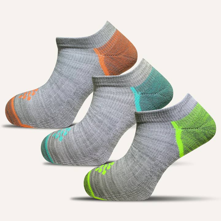 Chaussettes de sport rembourrées colorées pour hommes - 3 paires pour la vente par TRUEENERGY®