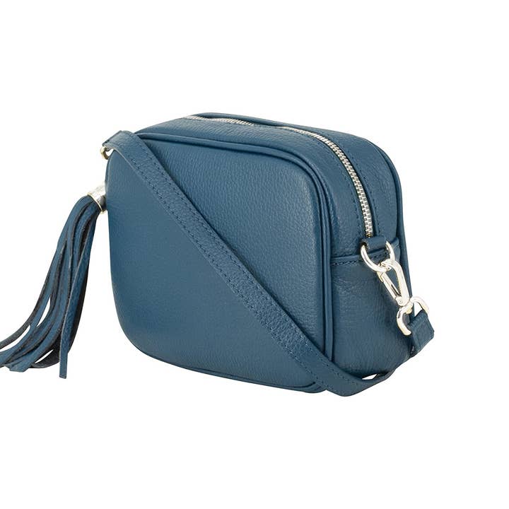 Ellas Trading - Wholesale Crossbody Bag - Women's - Italian Leather Camera Crossbody Bag with Tassel Charm5