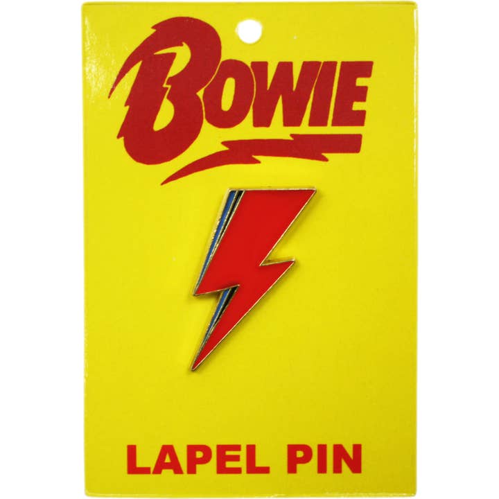 Square Deal Recordings & Supplies - Wholesale Lapel Pin/Button - Enamel Pin - David Bowie - Aladdin Sane Lightning Bolt