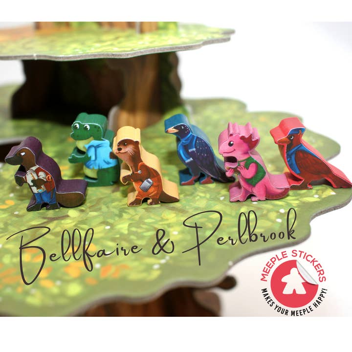 Everdell-Bellfaire Aufkleberset für den Großhandel von Meeple Stickers