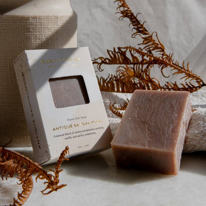 Earth Ahead - Wholesale Bar Soap - ANTIQUE SANDALWOOD Luxury Vegan Bar Soap2