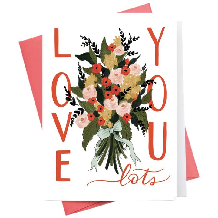 Love You Lots | Valentines Greeting Card for wholesale by Inkwell Cards