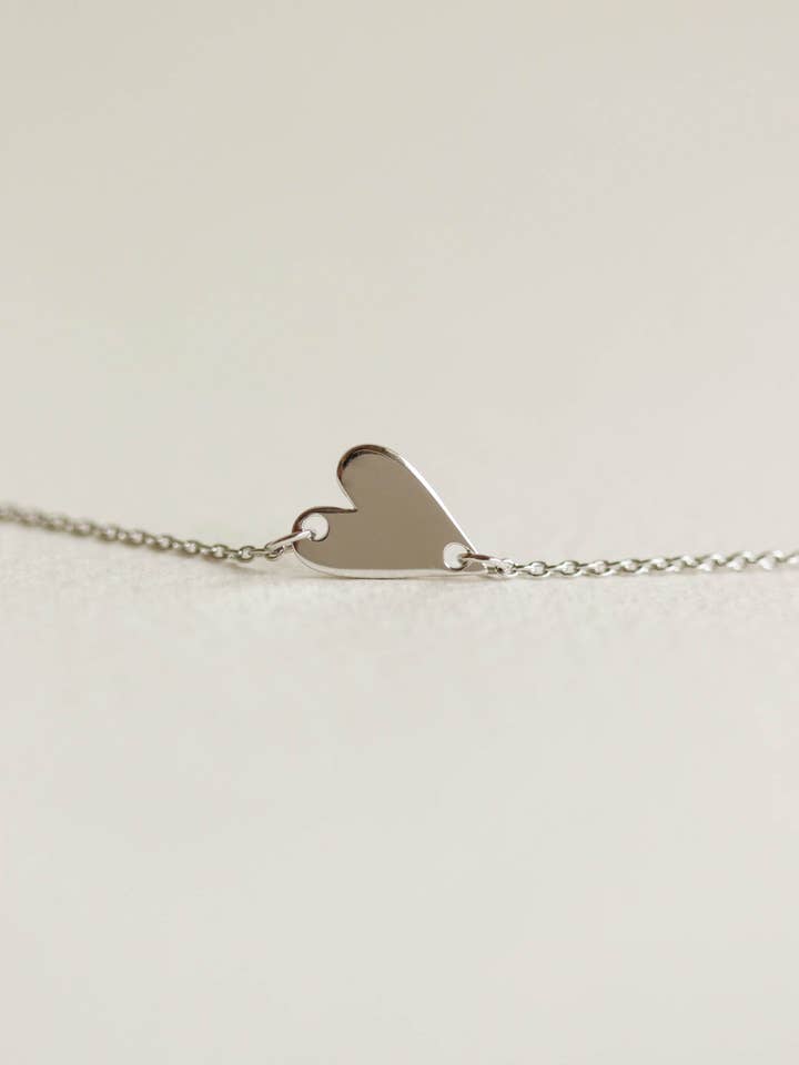 Sweet Heart Bracelet (Silver) for wholesale by CURIOUS CREATURES