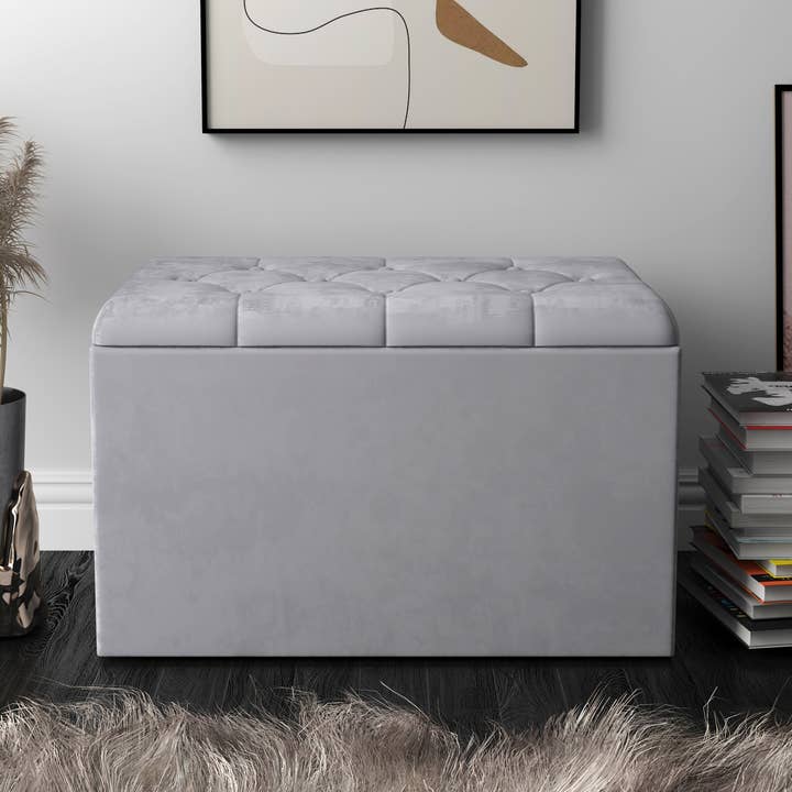 Arya Upholstered Flip Top Storage Bench for wholesale by Home Design