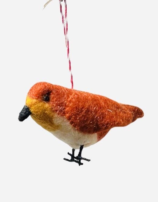 Giftsland – wholesale Prydnad – Filt handgjord prydnad, fågel 4 färg1