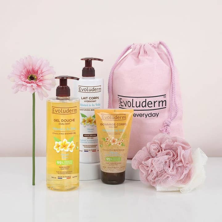 Evoluderm - Wholesale Bath & Body Set - Monoï Body Pouch to Madness