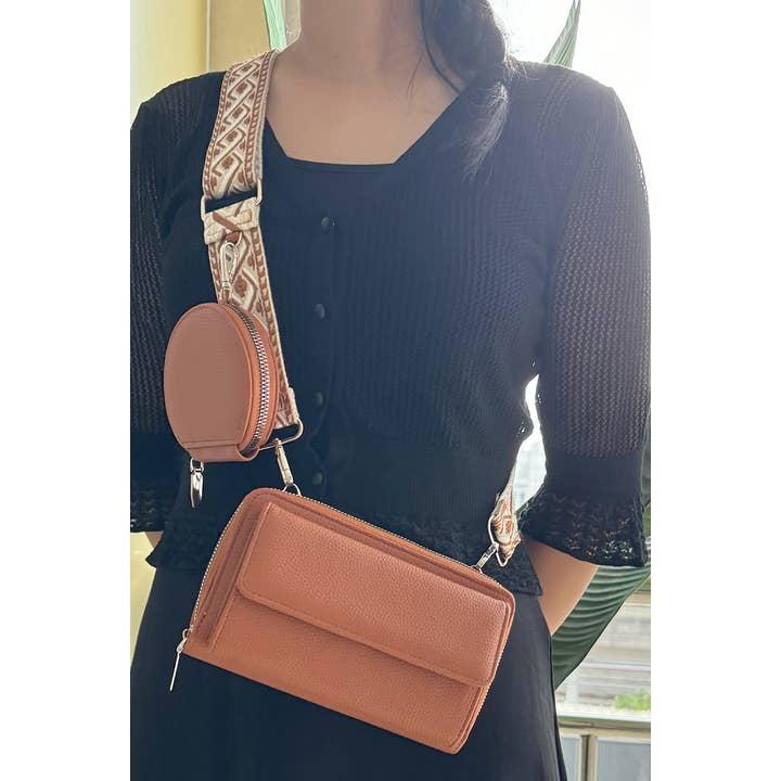 42POPS - Wholesale Crossbody Bag - Women's - ',,,..._ Vegan Leather Woven Weaved Crossbody Shoulder Bag