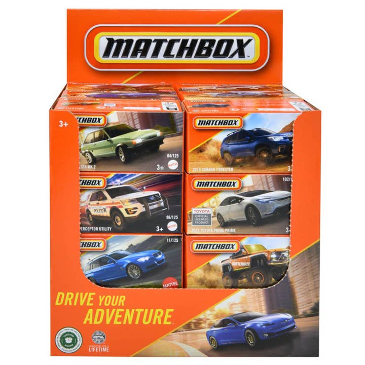 Mattel DP EC Matchbox Power Grab Asst Display for wholesale by Deluxe Import Trading