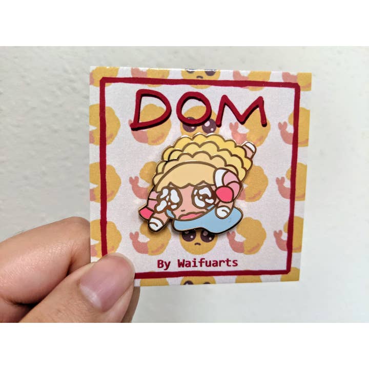Limited Edition Gold Dom 1.5 Inch Hard Enamel Pin for wholesale by waifuarts