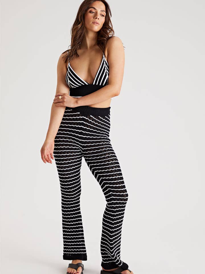 Pointelle Trouser Co-ord for wholesale by Urban Bliss