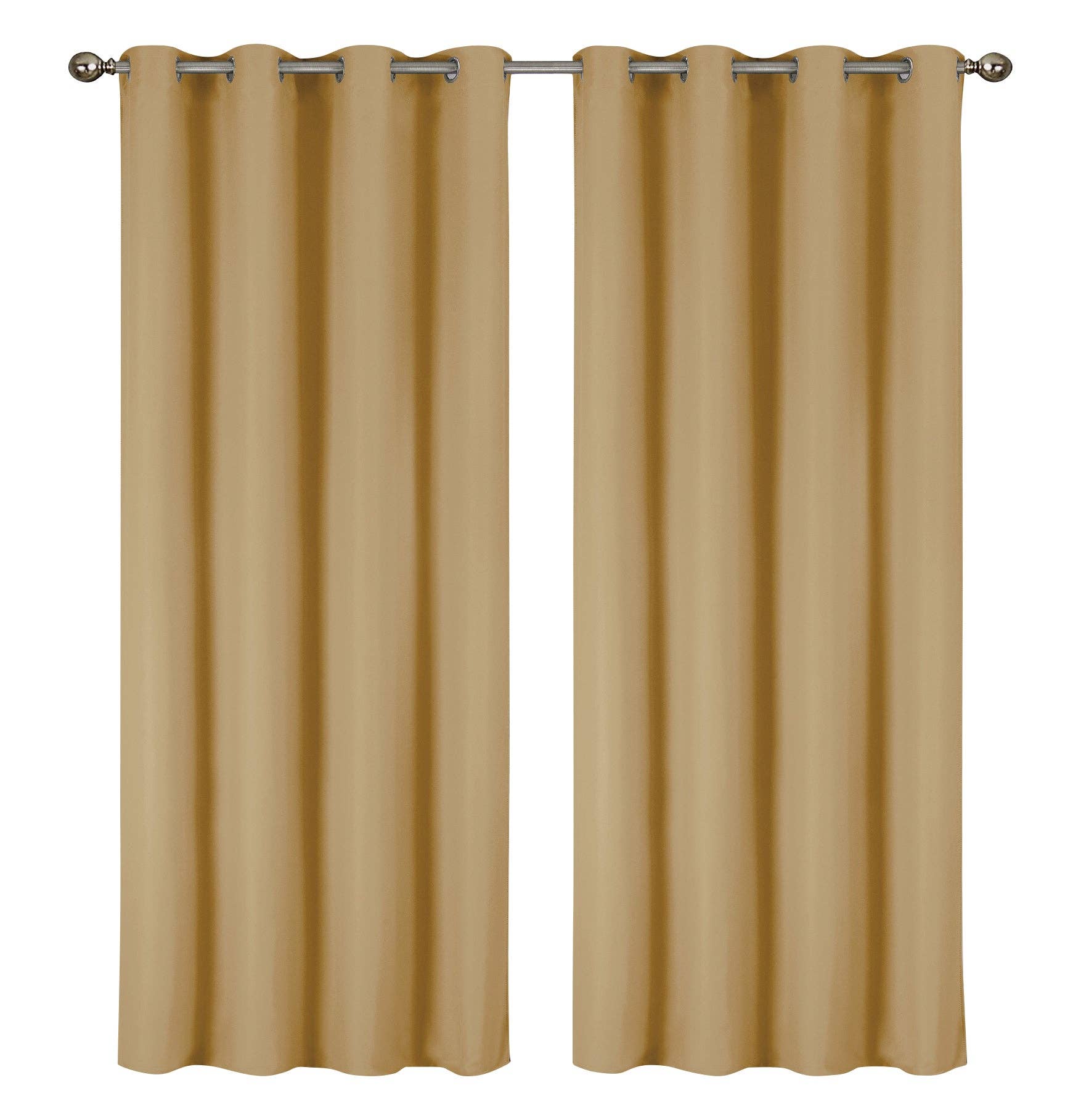 J&V TEXTILES – wholesale Curtain – 2 Pack - 55'' X 84'' Solid Thermal Blackout Panels (19 Colors)4