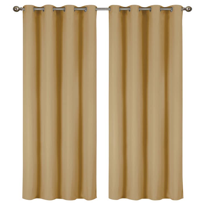 J&V TEXTILES - Wholesale Curtain - 2 Pack - 55'' X 84'' Solid Thermal Blackout Panels (19 Colors)4