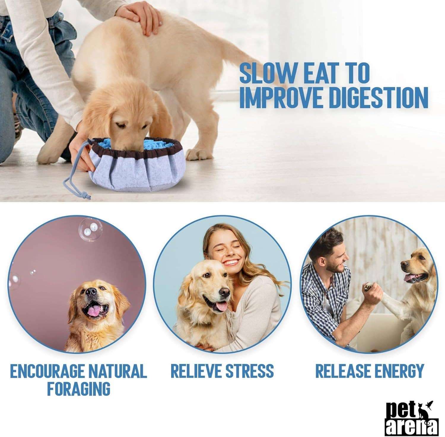 VIGOR - Vente Tapis de gamelle – chien - Jouet interactif ajustable pour puzzle pour grandes et petites races4