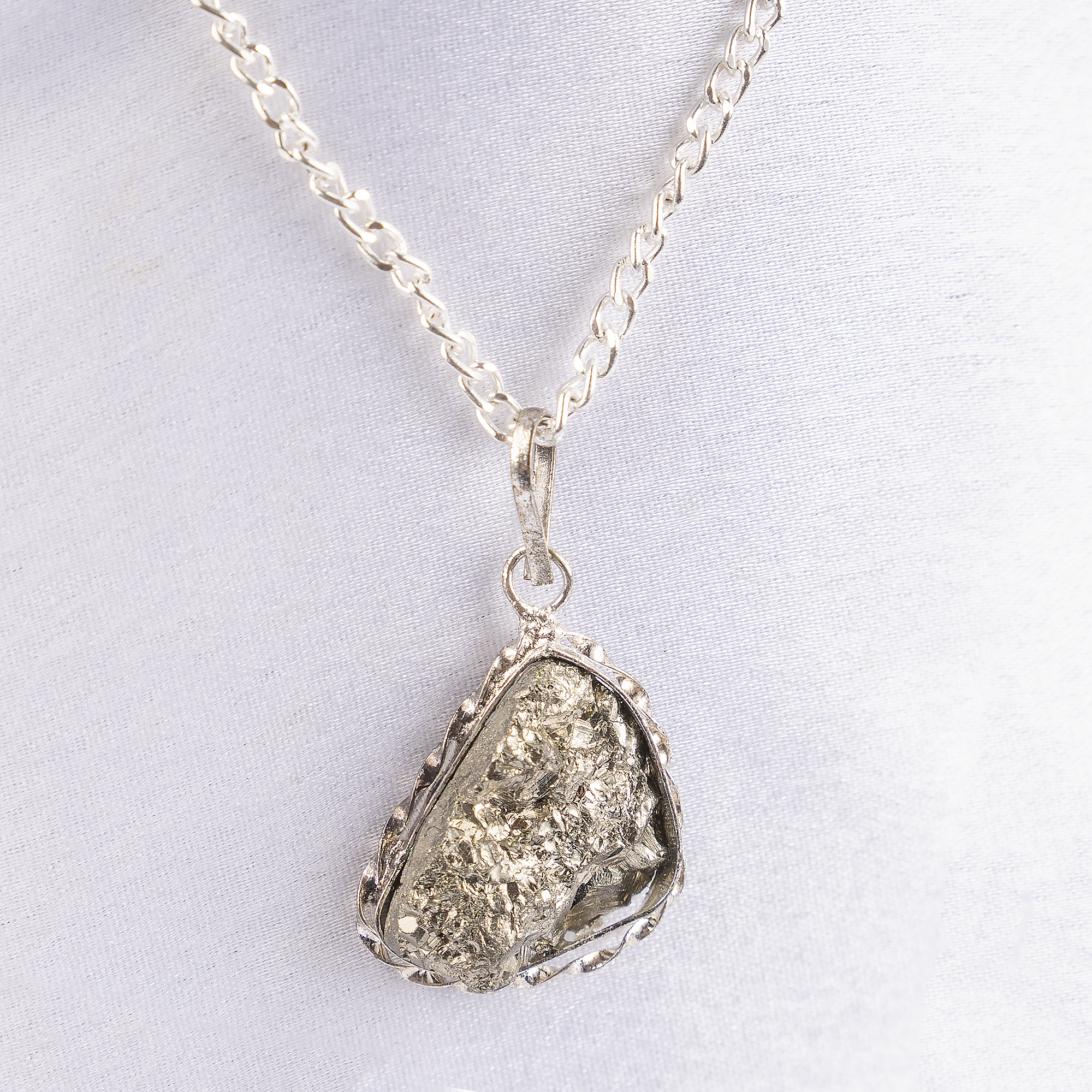Soothing Crystals - Wholesale Pendant/Charm Necklace - Crystal Pendant | Pyrite Pendant | Wealth & Protection7