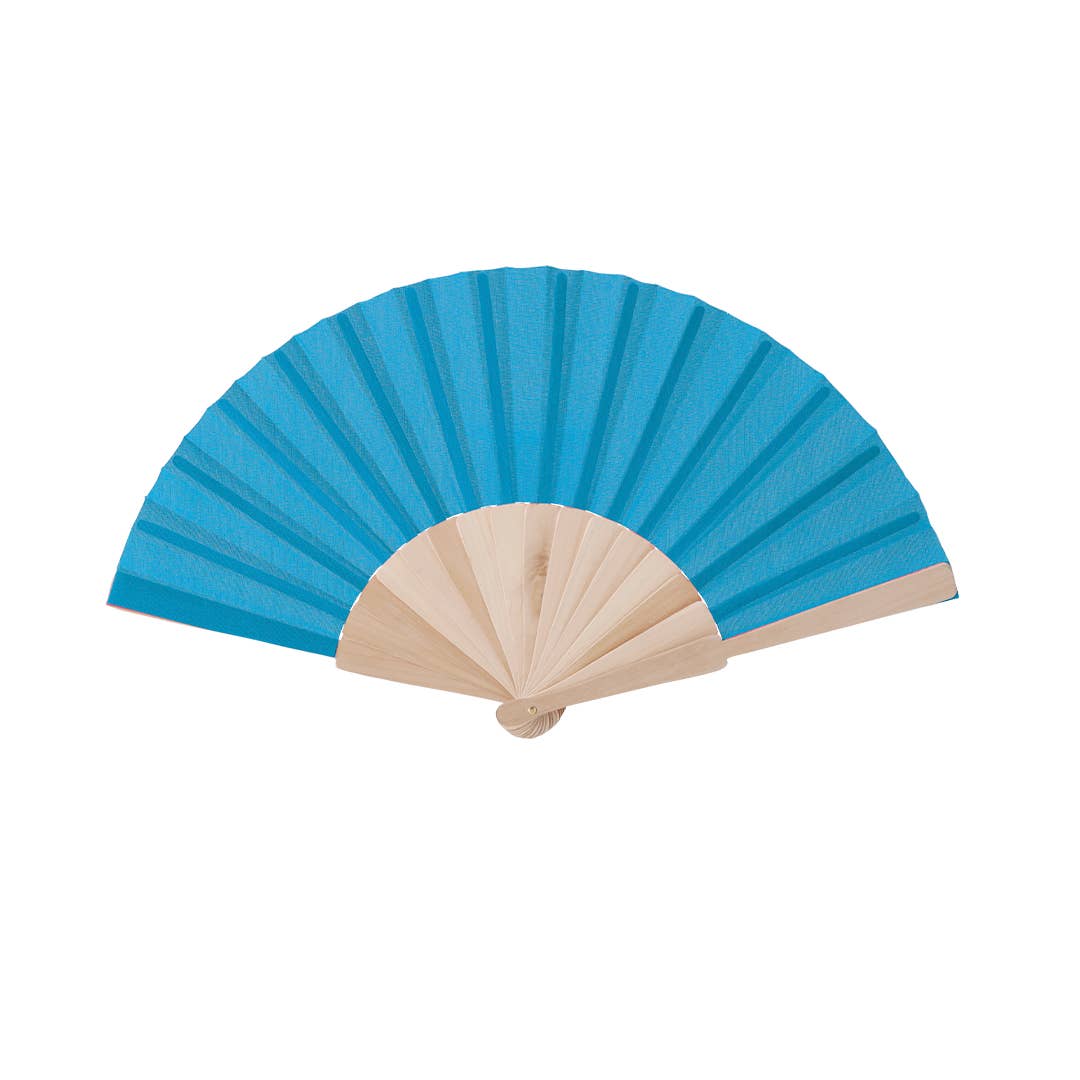Fustik – wholesale Handheld folding fan – Customized Wooden Fan with Printed Colored Fabric1