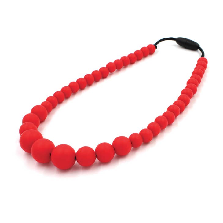 Christmas Red Silicon Rubber 9mm Bead Bracelets 6 / Christmas Red