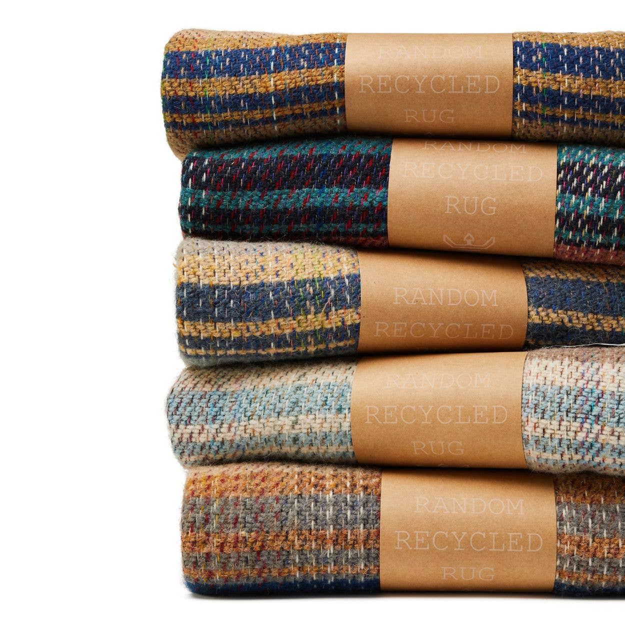 Tweedmill Textiles - Wholesale Throw blanket - Random Recycled Wool Blanket - Medium - assorted colours 2